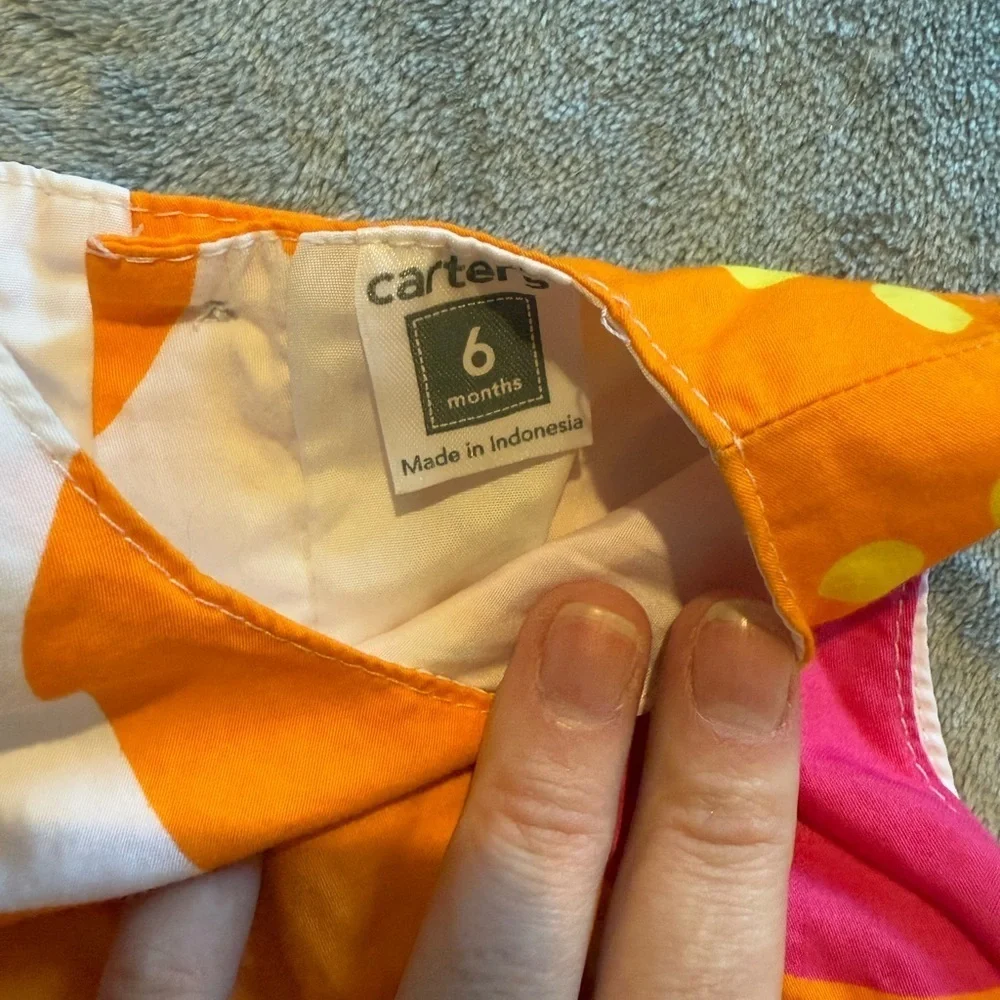 Carters spring dress with bloomers size 6m